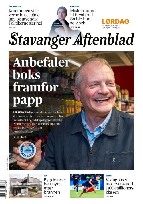 Stavanger Aftenblad 31.10.2026
