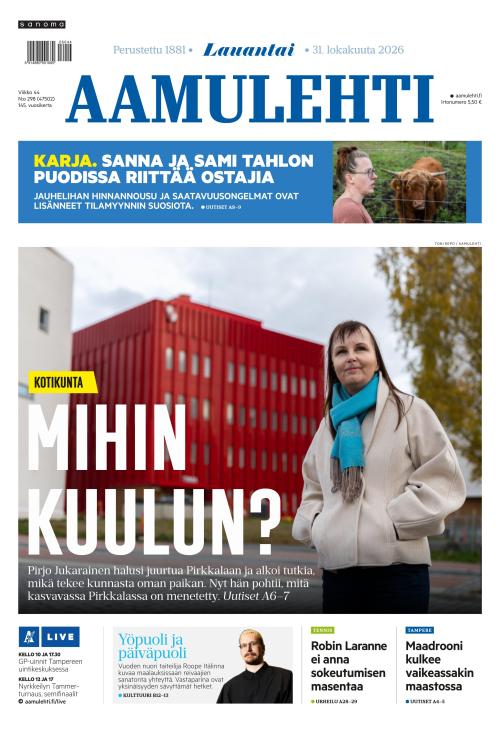 Aamulehti 31.10.2026