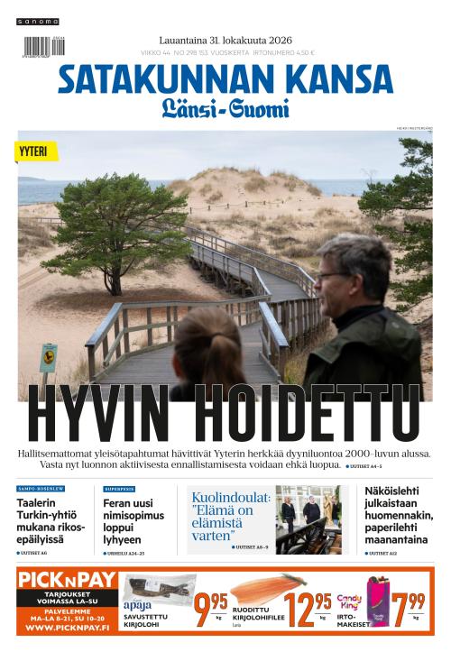 Satakunnan Kansa Länsi-Suomi 31.10.2026