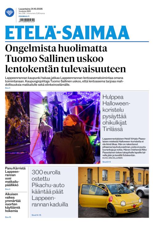 Etelä-Saimaa 31.10.2026