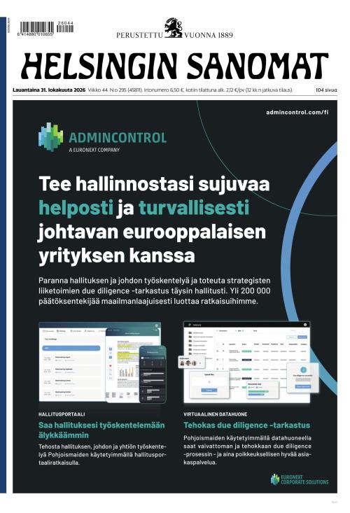 Helsingin Sanomat 31.10.2026