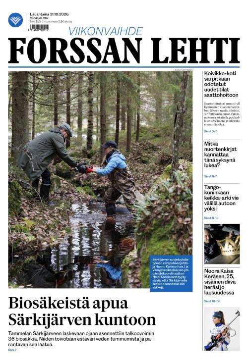 Forssan Lehti 31.10.2026