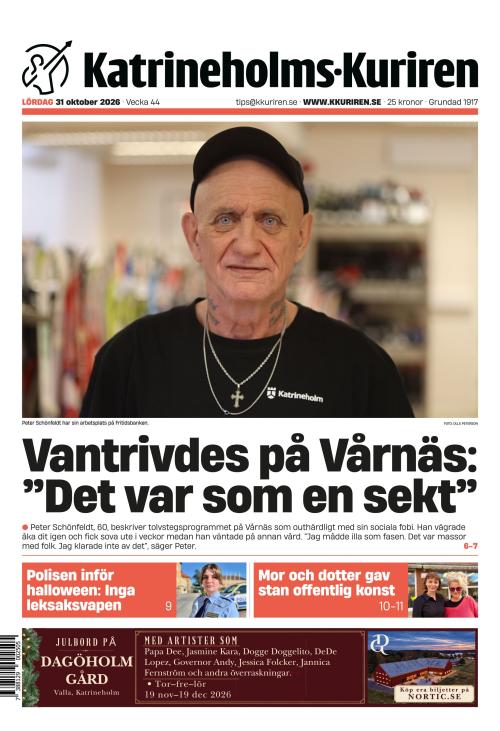 Katrineholms-Kuriren 31.10.2026