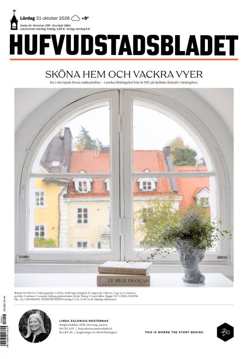Hufvudstadsbladet 31.10.2026