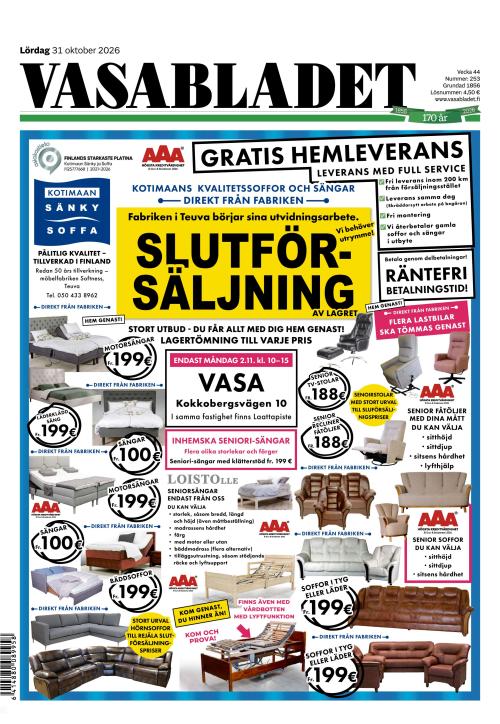Vasabladet 31.10.2026