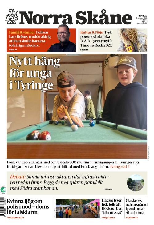 Norra Skåne 31.10.2026