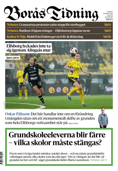 Borås Tidning 31.10.2026