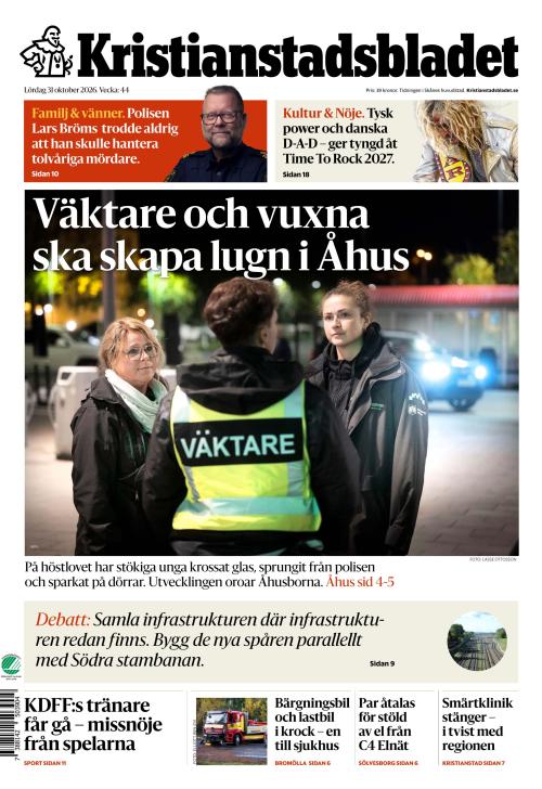 Kristianstadsbladet 31.10.2026
