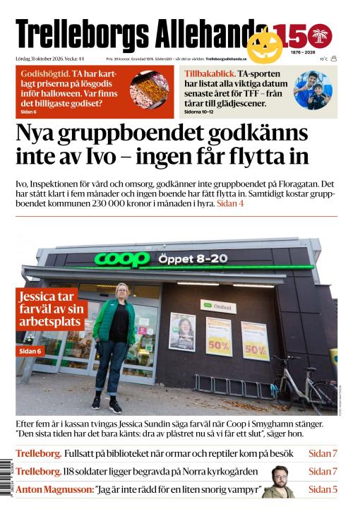 Trelleborgs Allehanda 31.10.2026