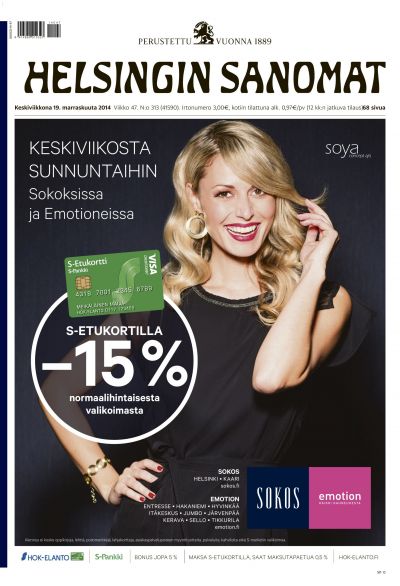 Helsingin Sanomat 19.11.2014 Lehtiluukku.fi Helsingin Sanomat 19.11.2014 Lehtiluukku.fi