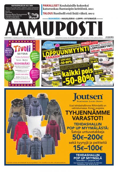 Aamuposti (Riihimäki) 01.04.2015 Lehtiluukku.fi Aamuposti (Riihimäki) 01.04.2015 Lehtiluukku.fi