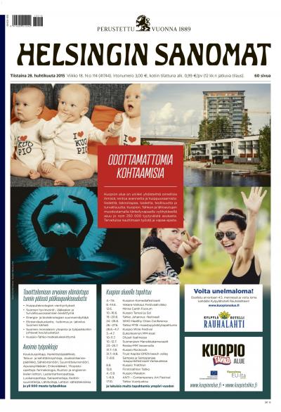 Helsingin Sanomat 28.04.2015 Lehtiluukku.fi Helsingin Sanomat 28.04.2015 Lehtiluukku.fi