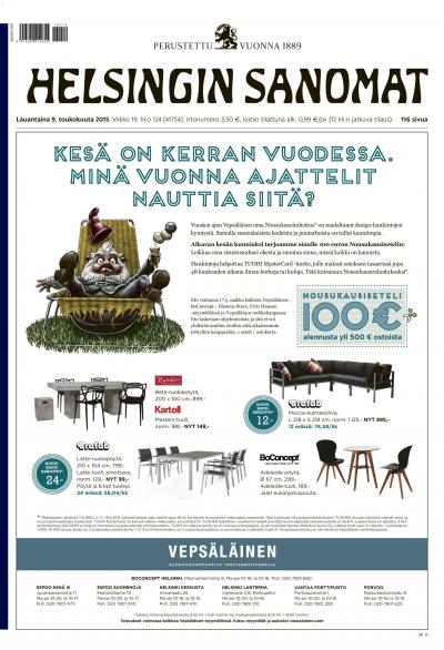 Helsingin Sanomat 09.05.2015 Lehtiluukku.fi Helsingin Sanomat 09.05.2015 Lehtiluukku.fi
