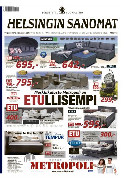 Helsingin Sanomat 12.06.2015 Lehtiluukku.fi Helsingin Sanomat 12.06.2015 Lehtiluukku.fi