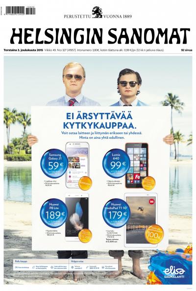 Helsingin Sanomat 03.12.2015 Lehtiluukku.fi Helsingin Sanomat 03.12.2015 Lehtiluukku.fi