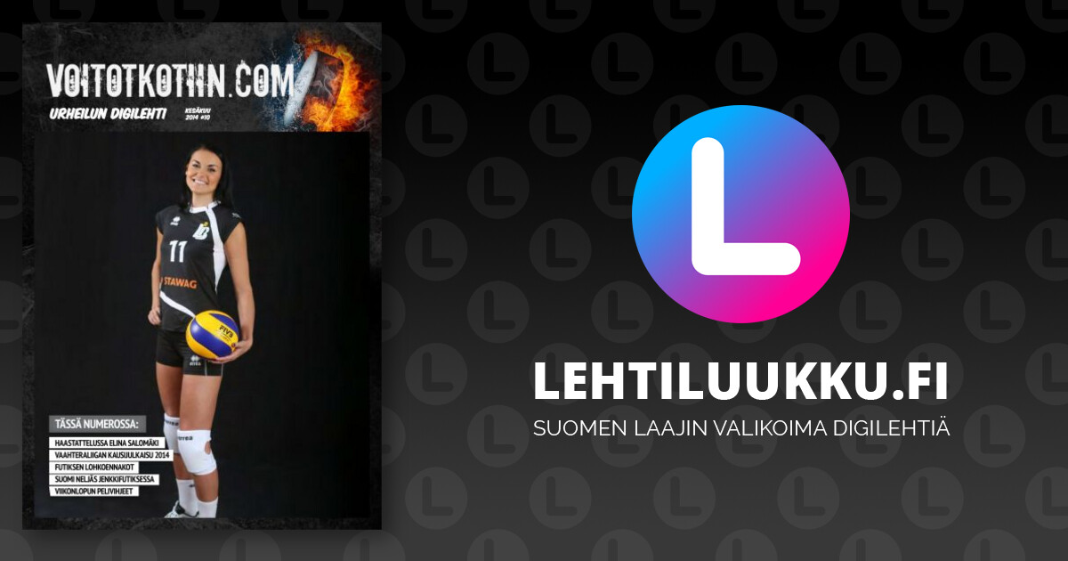 Urheilulehti Voitotkotiin.com - Lue uusin numero netissä! - Lehtiluukku.fi